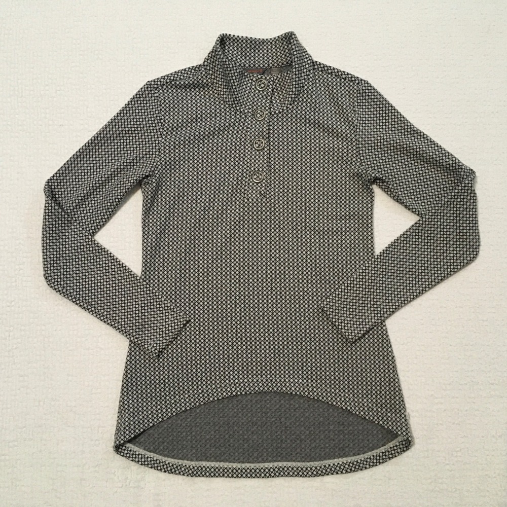 Merrell Women's M Indira Snap Pullover Geometric Print High-Low Running Biking